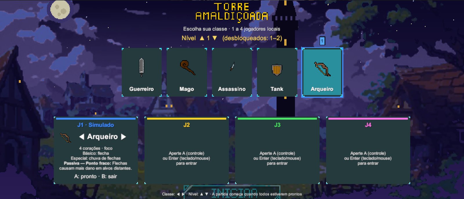 Seleção da classe Arqueiro